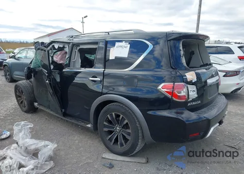 2017 Nissan Armada Platinum из США, поврежденный, VIN JN8AY2NE5H9706082